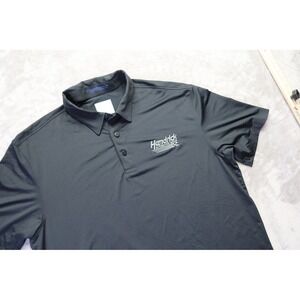 Team Hendrick Men's Golf Polo Shirt Size L Black HydroVent oobe